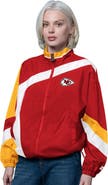 STARTER Women's Starter Red/Gold Kansas City Chiefs Vintage 1st Quarter Full-Zip Windbreaker