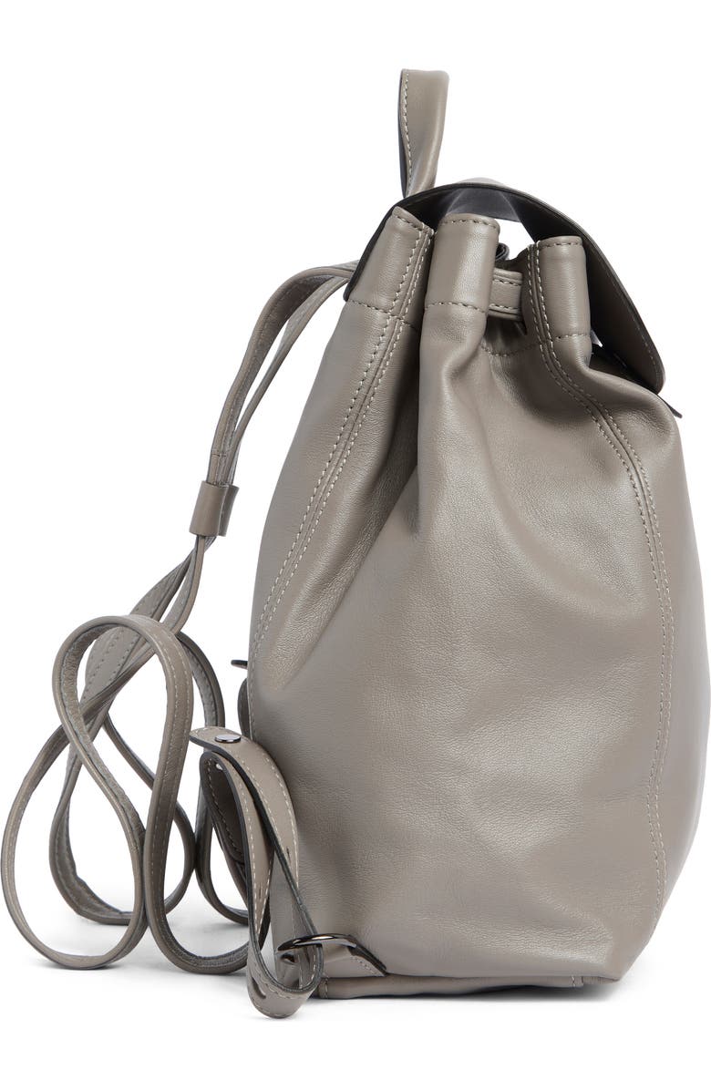 Longchamp Le Pliage Leather Backpack, Alternate, color, Turtledove