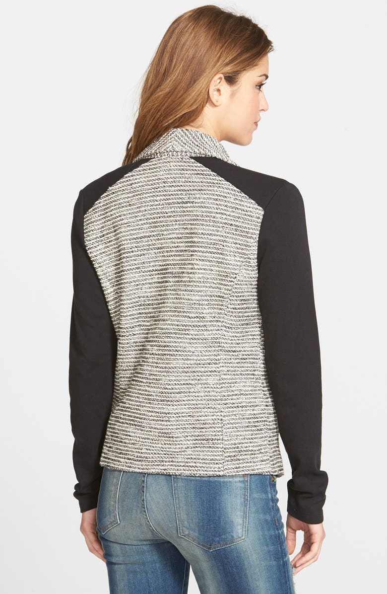 Halogen<sup>®</sup> Bouclé & Knit Drape Collar Jacket, Alternate, color, 