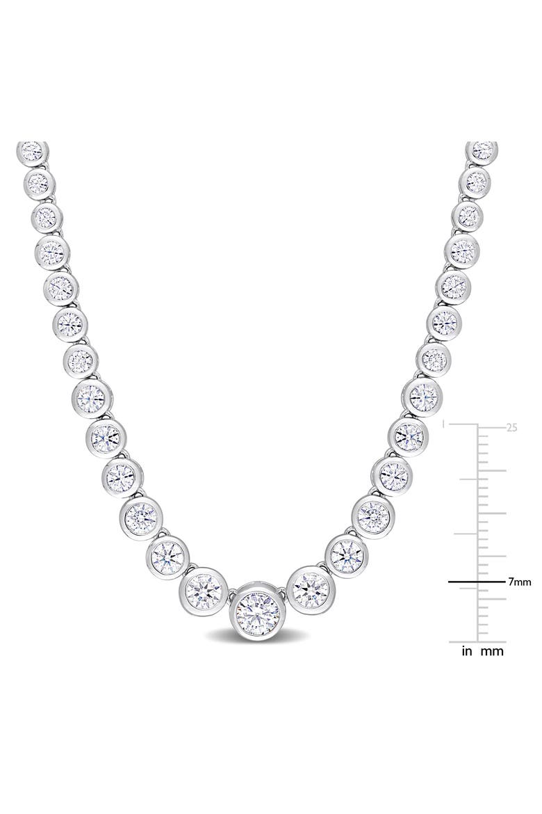 Dew Created Moissanite Necklace, Alternate, color, WHITE