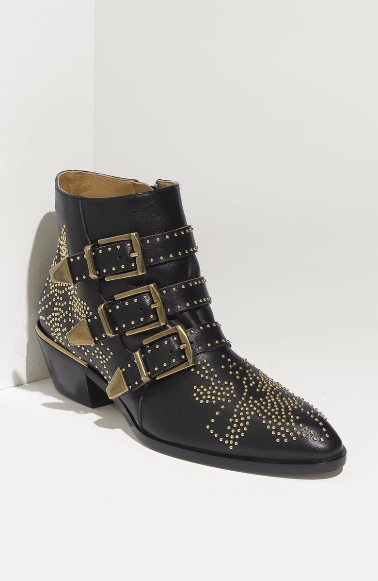 Chloé 'Susanna' Stud Buckle Bootie, Main, color,