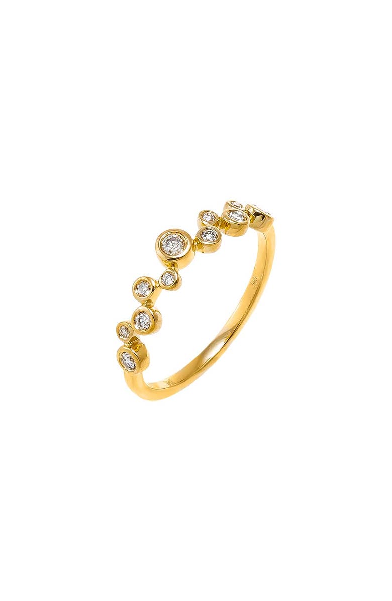 BY ADINA EDEN Diamond Scattered Bezel Band Ring 14K, Main, color, 