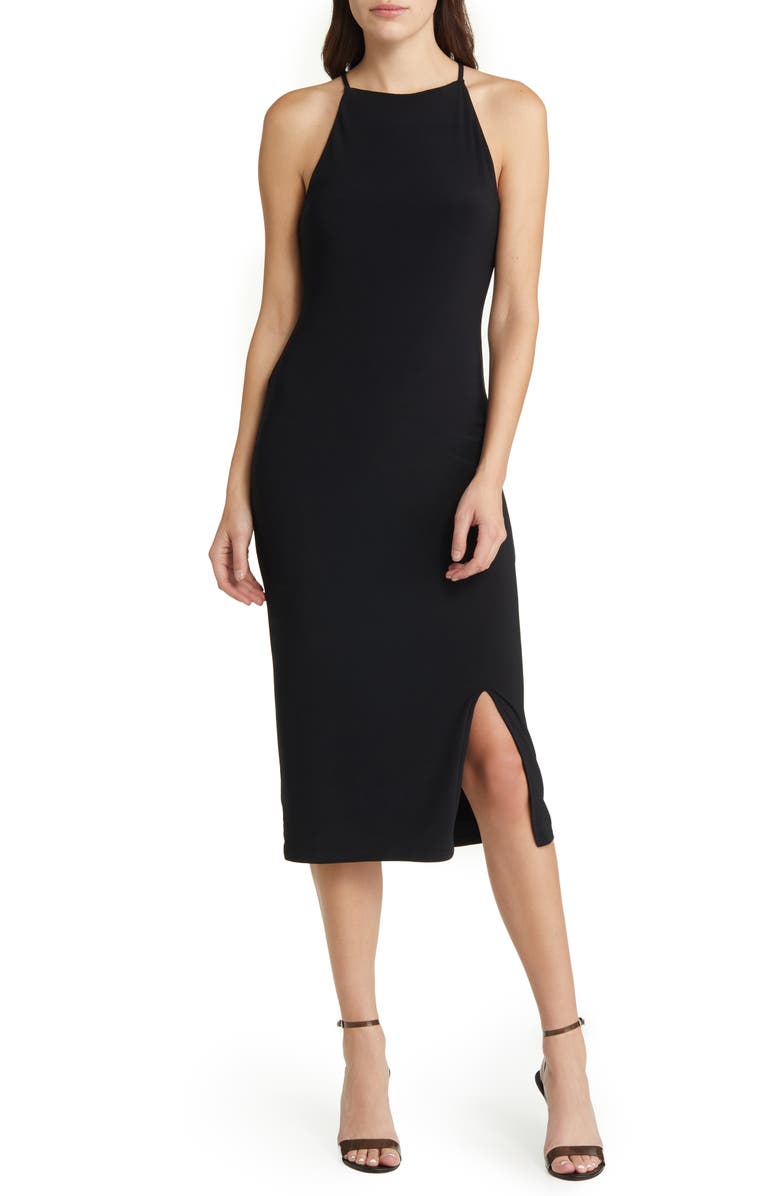 Chelsea28 Crossback Halter Dress, Main, color,