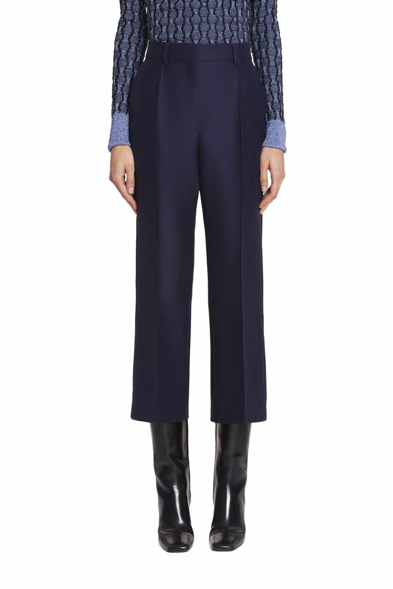 FLARED CROPPED PANTS, Alternate, color, MIDNIGHT BLUE