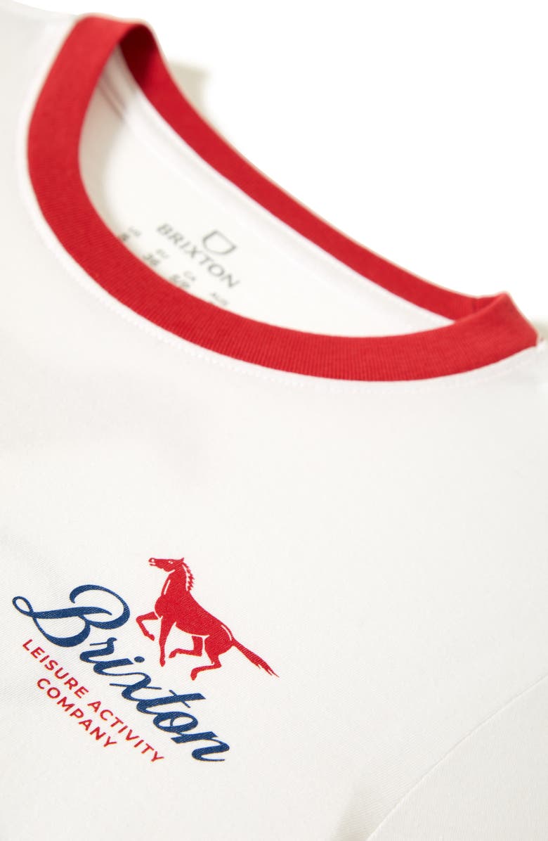 Brixton Leisure Activity Cotton Graphic Ringer T-Shirt, Alternate, color, 