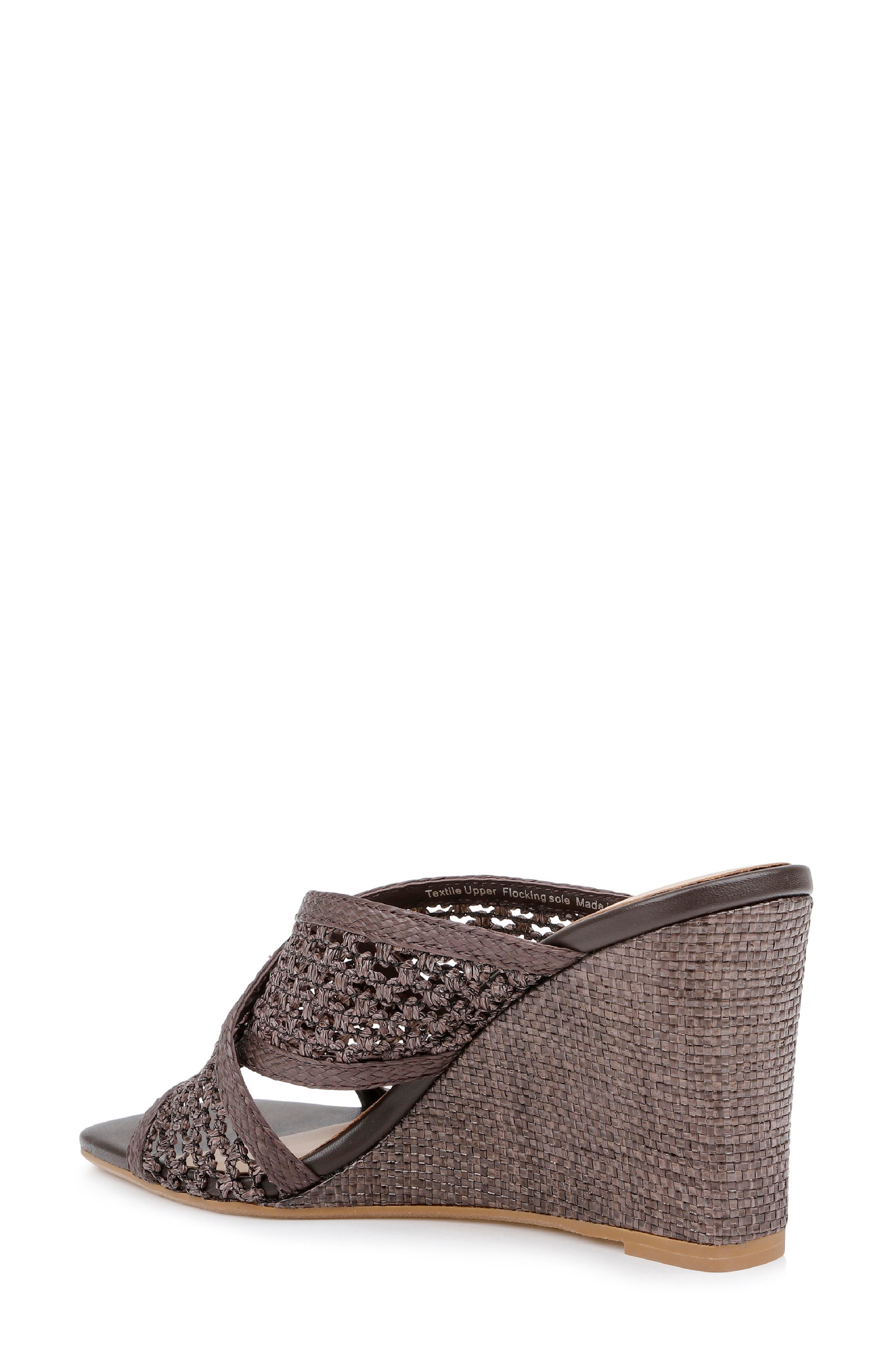 Badgley Mischka Collection Xandria Wedge Sandal, Alternate, color, Brown