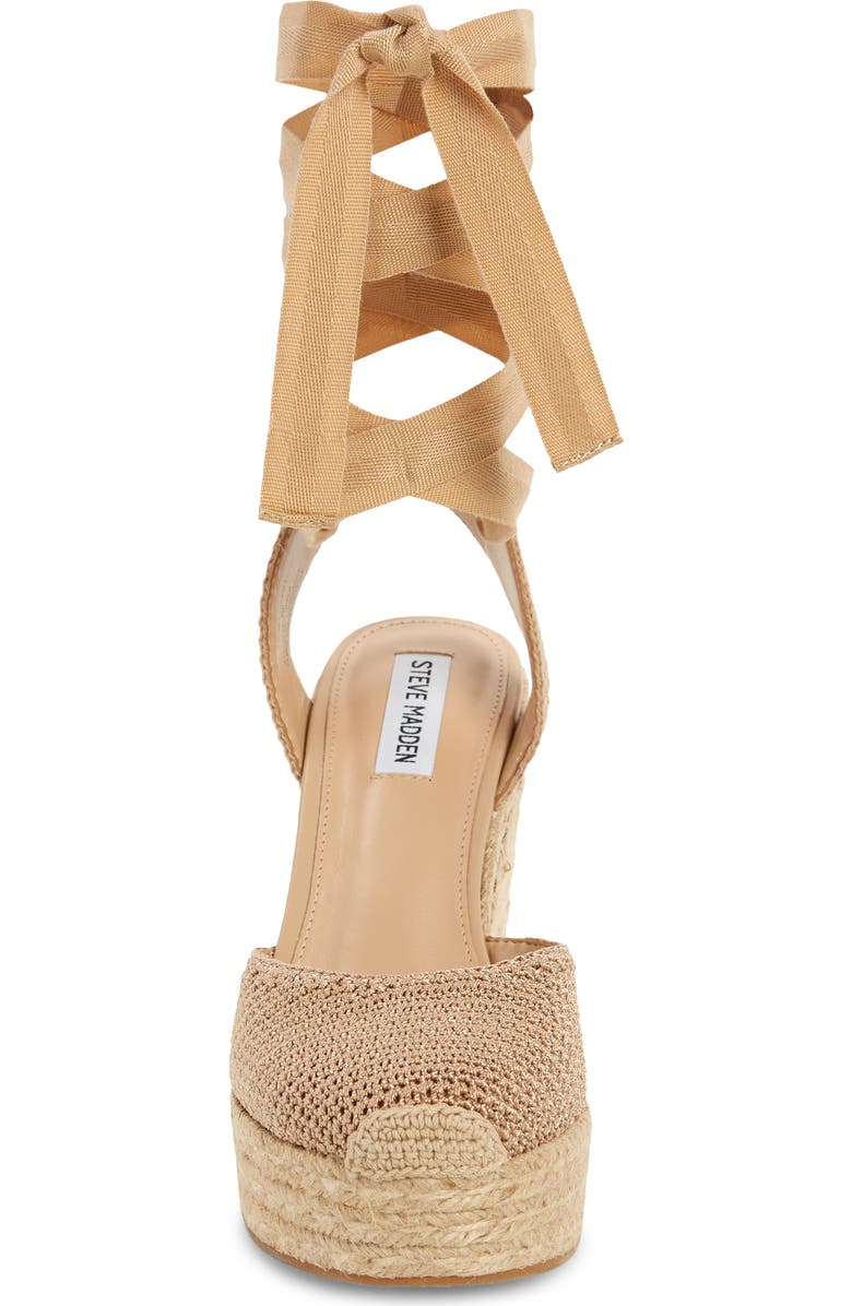 Steve Madden Locket Ankle Strap Espadrille Wedge Pump, Alternate, color,