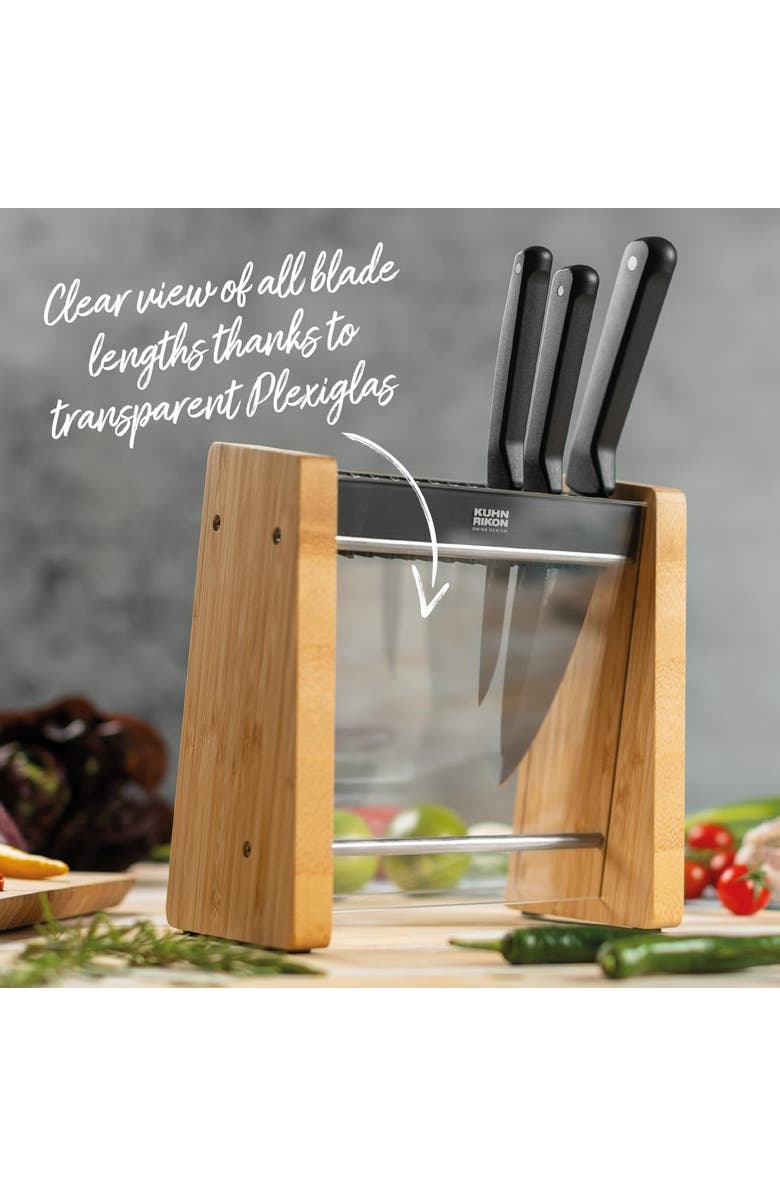 Kuhn Rikon ICED Knife Block, Alternate, color, Brown