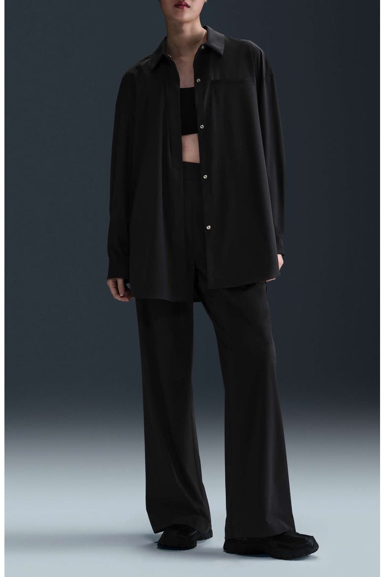 24.7 Dri-Fit Button-Up Shirt, Alternate, color, 010 BLACK/BLACK