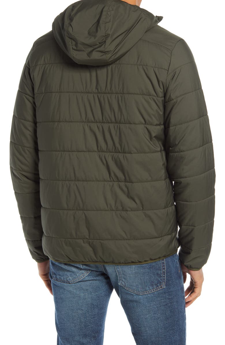 Fjällräven Men's Keb Padded Hoodie, Alternate, color, Deep Forest