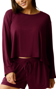 Kindred Bravely Aria Casual Long Sleeve Cropped Top