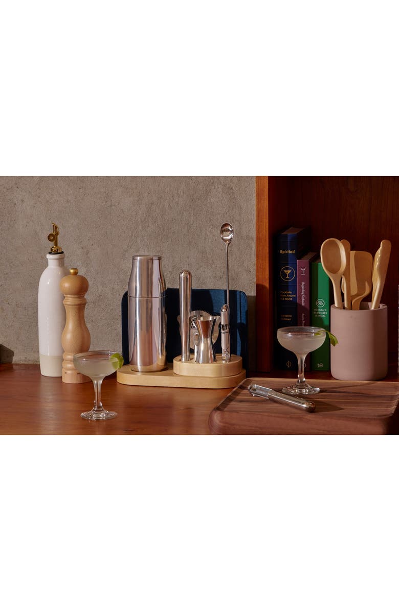 CARAWAY Set of 6 Bar Tools, Alternate, color, Mist