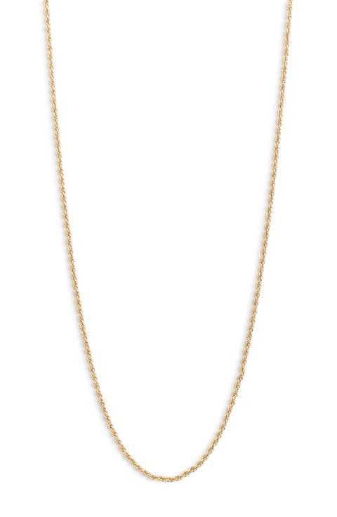 Skinny Rope Chain Necklace