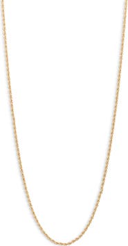 THE SIS KISS Skinny Rope Chain Necklace
