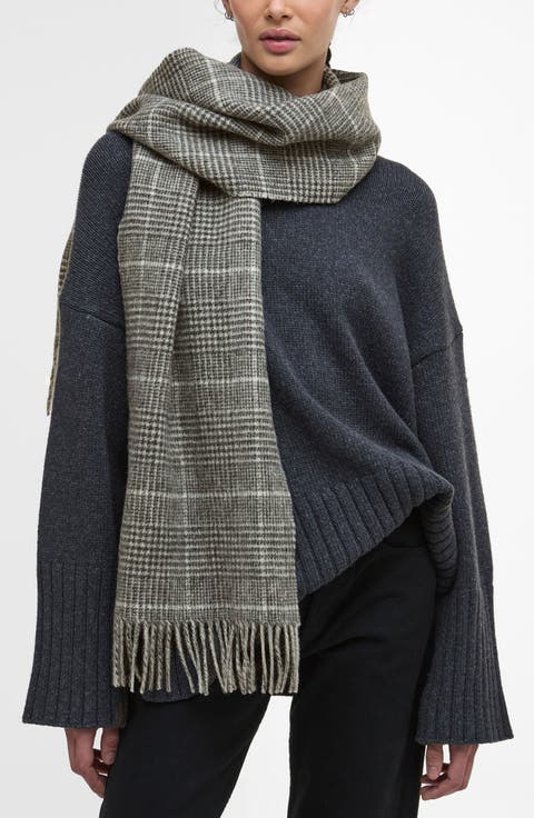 Noelle Check Wool Scarf