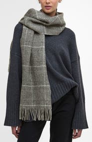 Barbour Noelle Check Wool Scarf