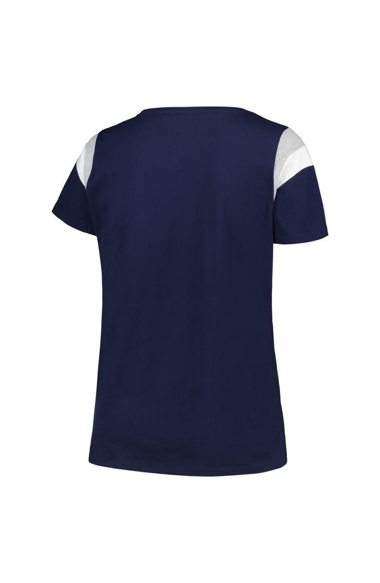 PROFILE Women's Profile Navy New York Yankees Plus Size Scoop Neck T-Shirt, Alternate, color, Navy