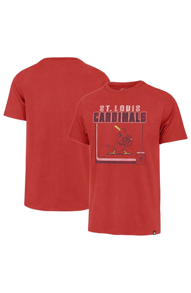 '47 Men's '47  Red St. Louis Cardinals Cooperstown Collection Borderline Franklin T-Shirt, Main, color, Red
