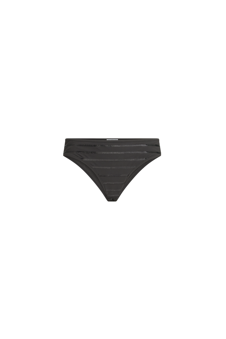 Dazzling stripes bikini bottoms, Alternate, color, Lignite Grey