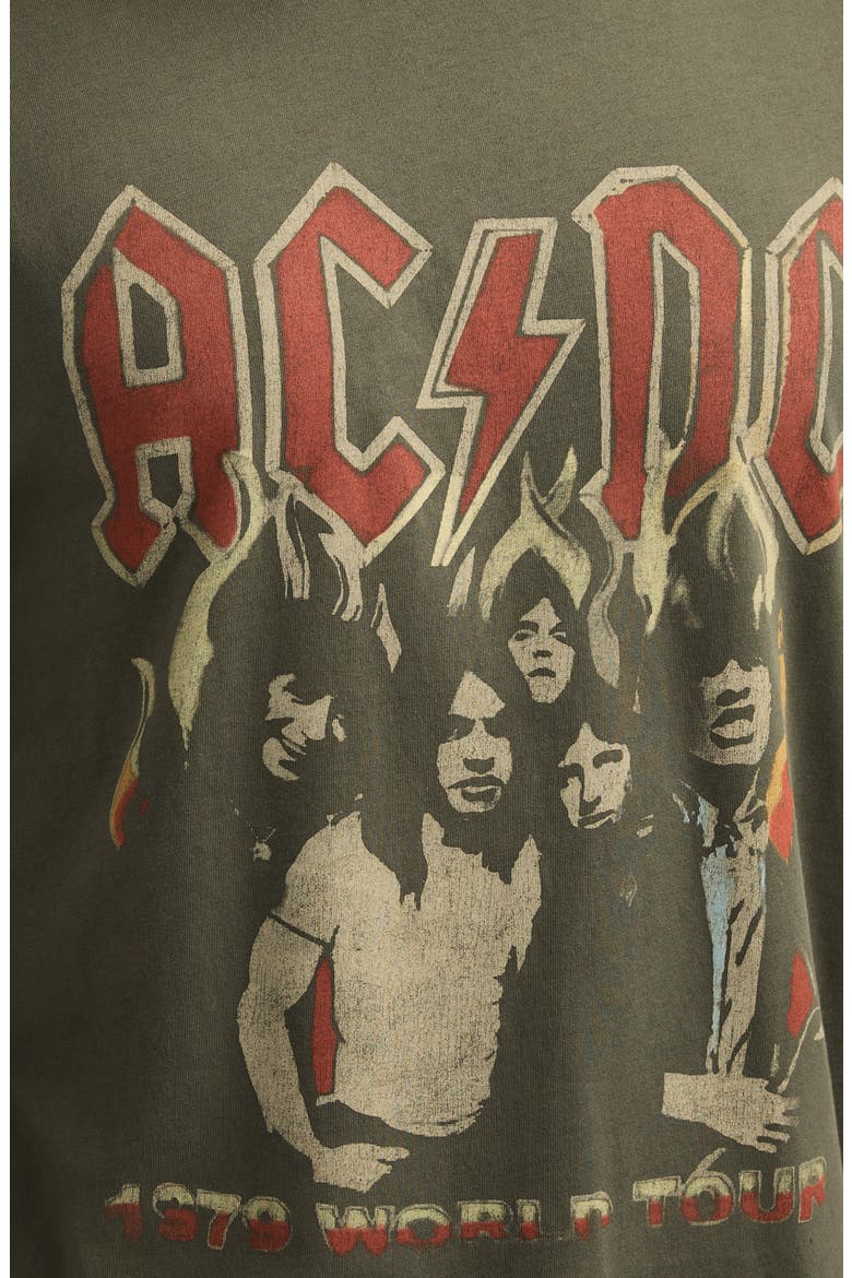 AC/DC Tour Cotton Graphic T-Shirt, Alternate, color, RAVEN