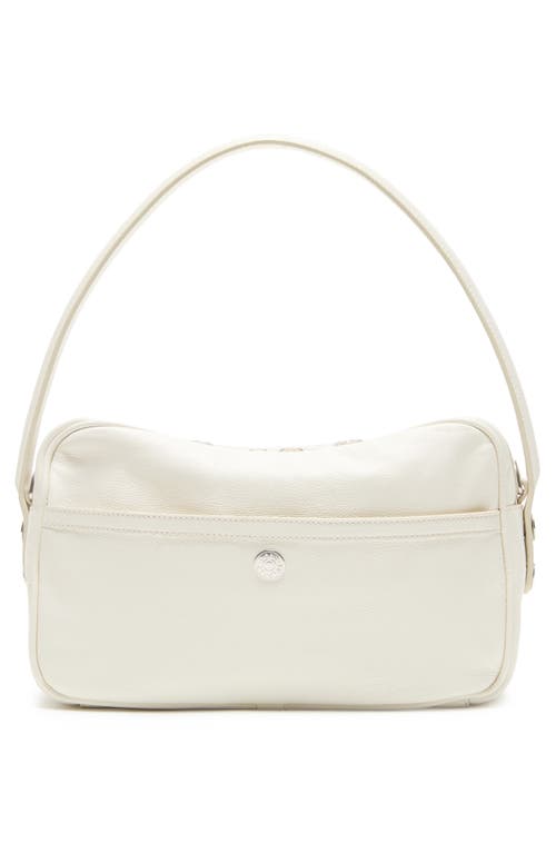 Acne Studios Small Camero Leather Shoulder Bag In White