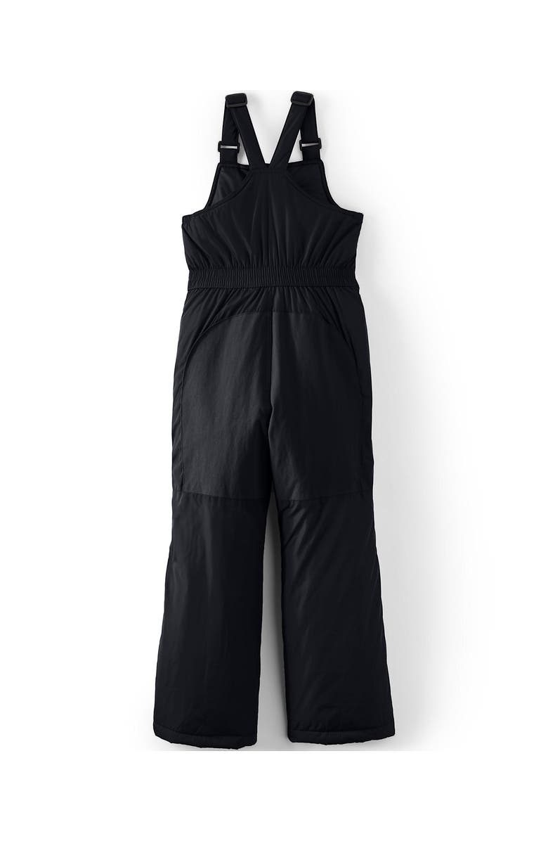 Lands' End Kids Iron Knee Insulated Winter Snow Bibs, Alternate, color, Black