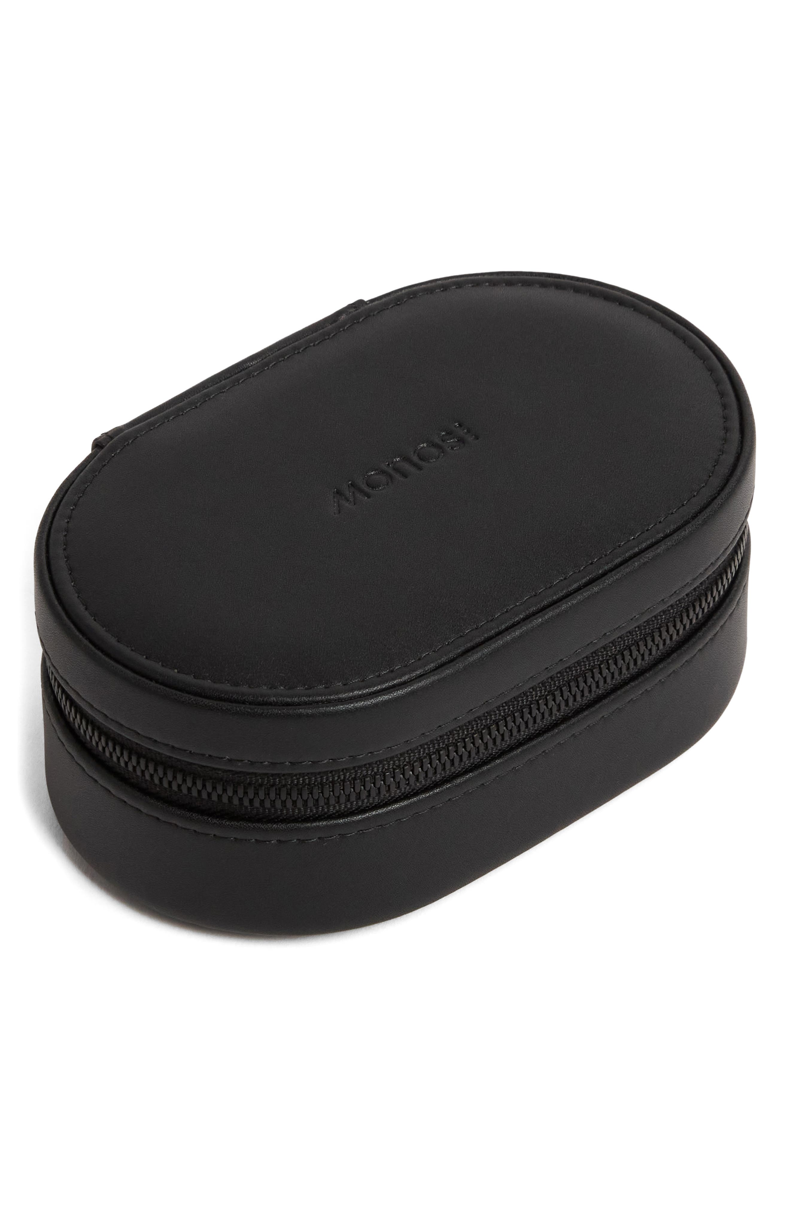 Monos Travel Jewelry Case, Alternate, color, Carbon Black