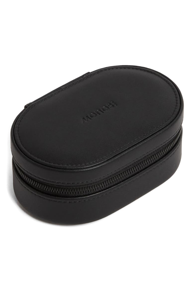 Travel Jewelry Case, Alternate, color, CARBON BLACK
