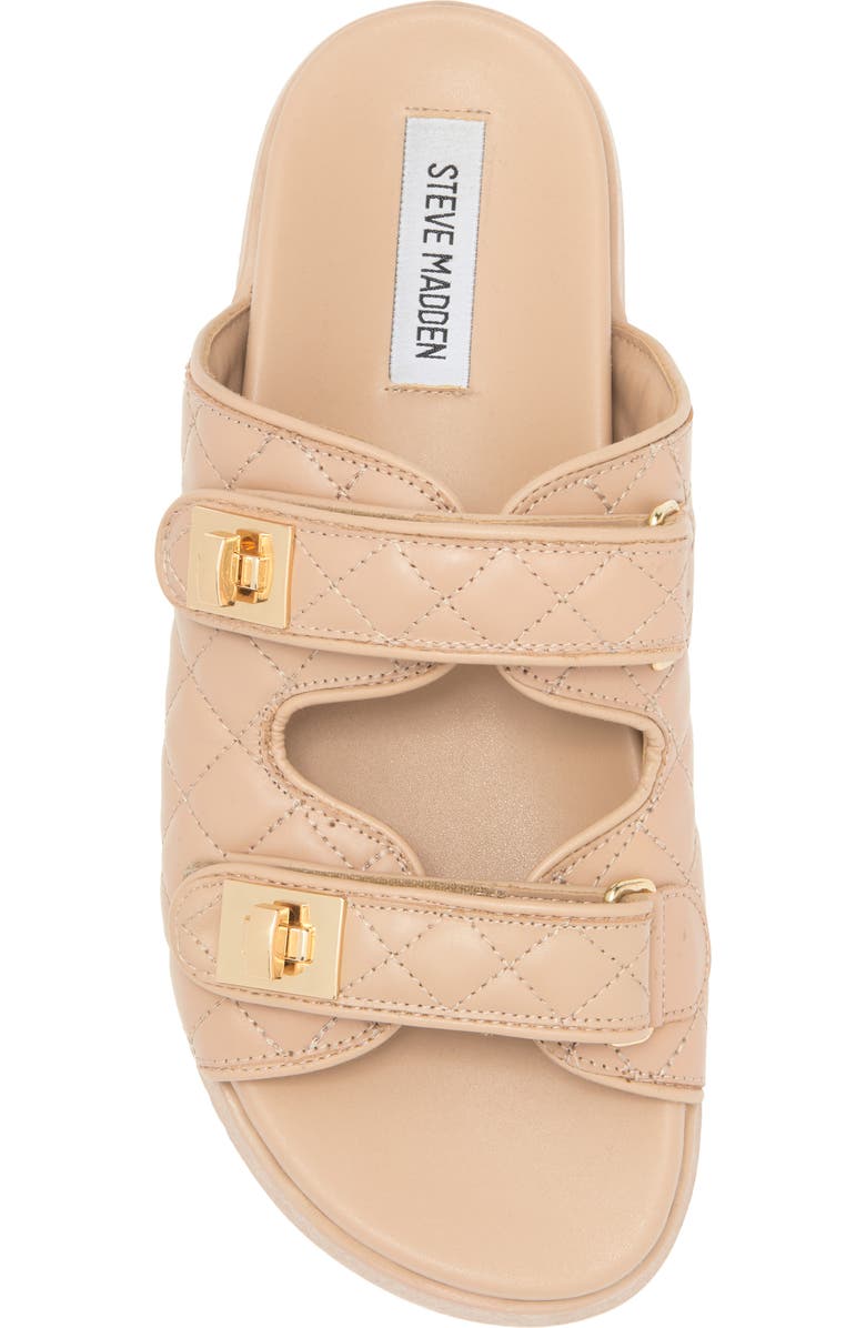 Steve Madden Schmona Slide Sandal, Alternate, color, Tan Leathe