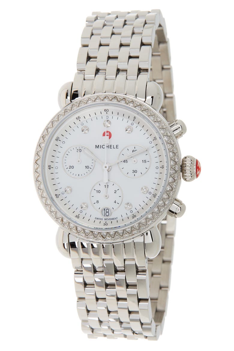 Women's Diamond Accent Stainless CSX36 Watch, 36mm - 0.62ctw, Main, color, NO COLOR