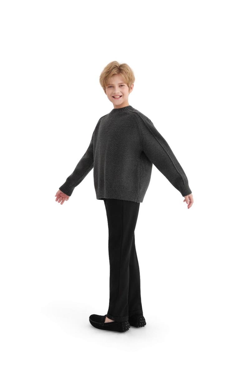 MOUSTACHE Ribbed Crewneck Sweater, Alternate, color, Grey