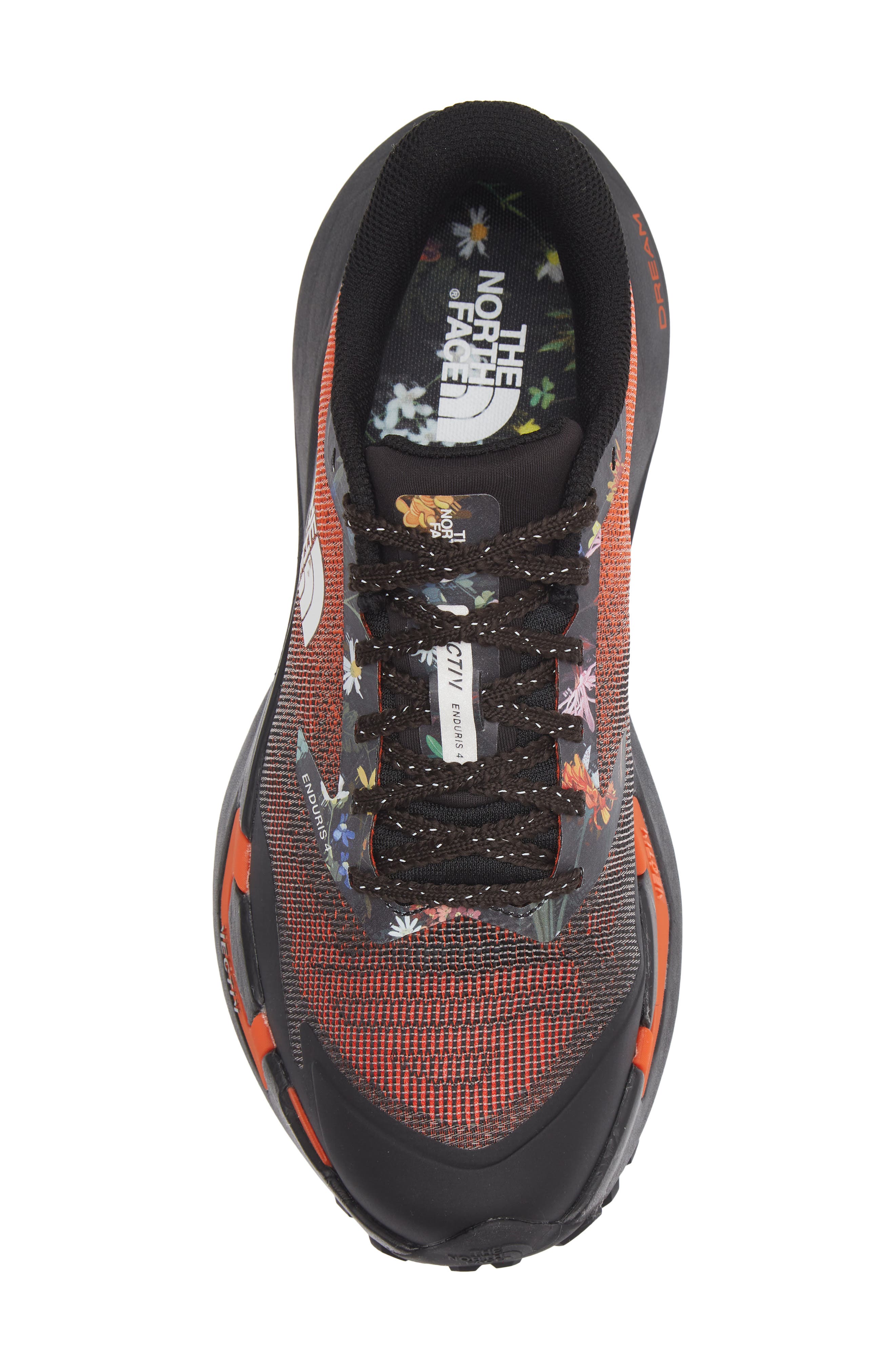 VECTIV™ Enduris 4 Race Edition Trail Running Shoe, Alternate, color, ALPINE FLORAL PRINT/ TNF B