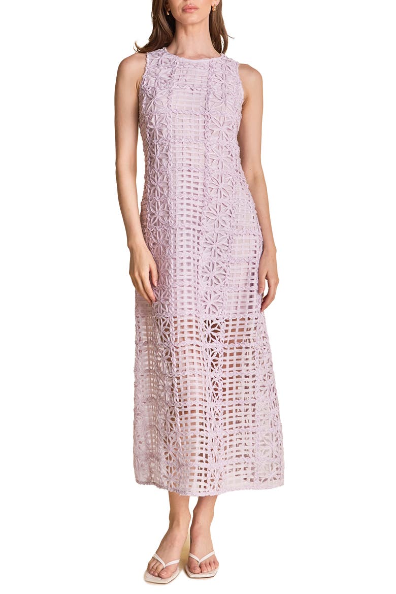 Textured Sleeveless Maxi Dress, Main, color, LILAC