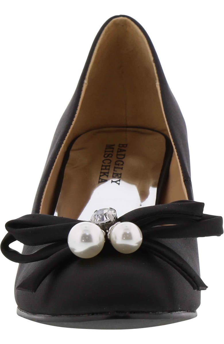 Badgley Mischka Collection Badgley Mischka Milah Embellished Bow Pump, Alternate, color,