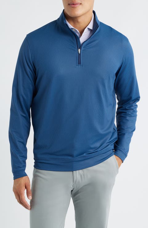 Perth Bird's Eye Performance Quarter Zip Pullover