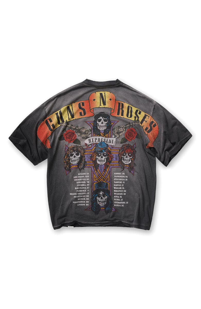 Represent G 'n' R Tour T-Shirt, Alternate, color, Stained Black