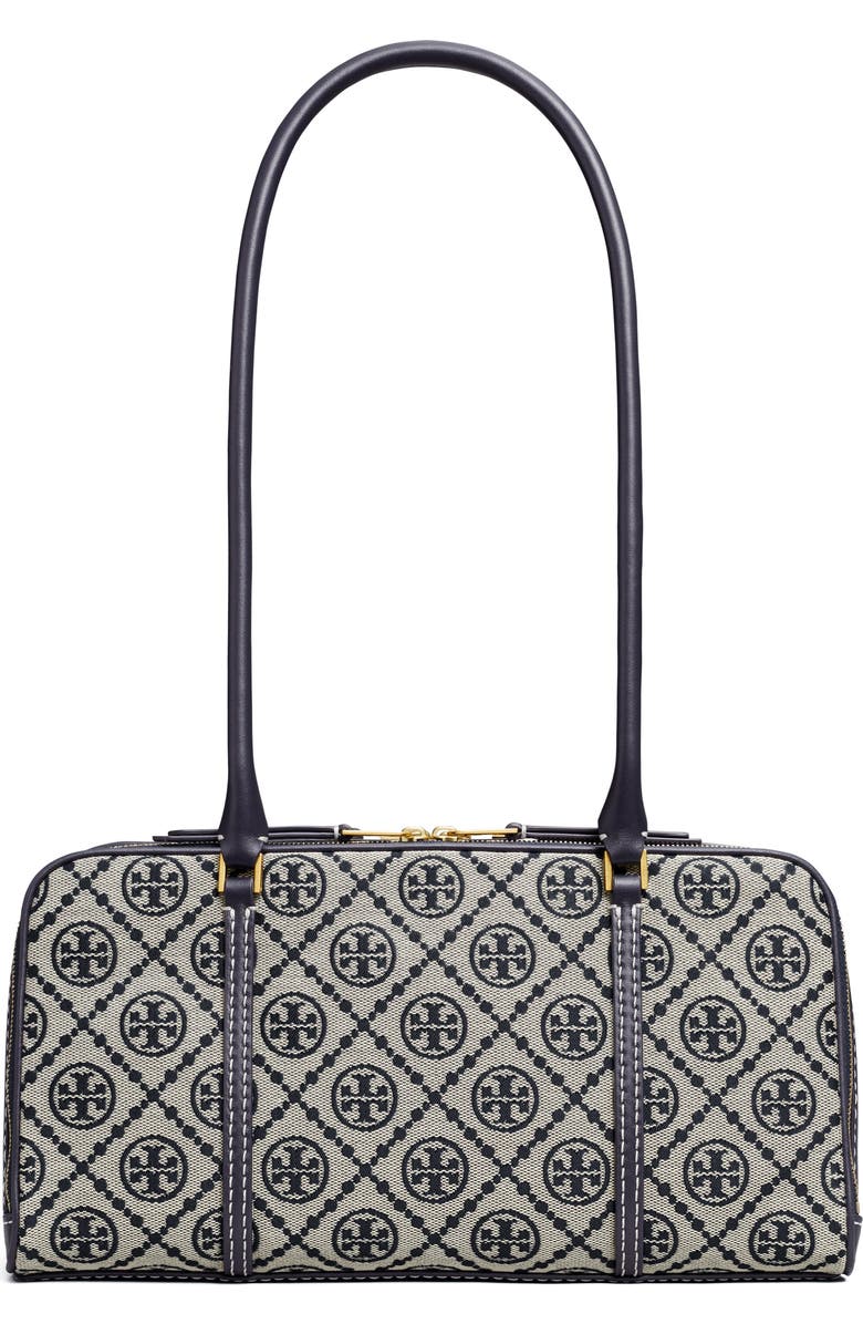 Tory Burch T Monogram Small Marshmallow Leather Satchel, Alternate, color,