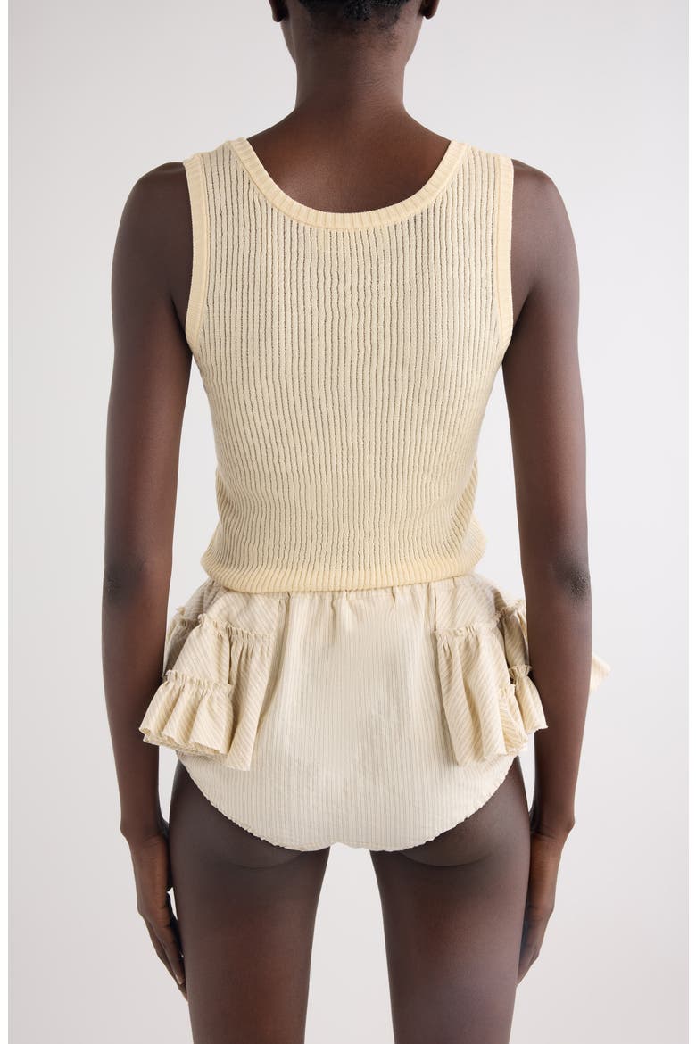 Tova Cotton Rib Tank, Alternate, color, CREAM