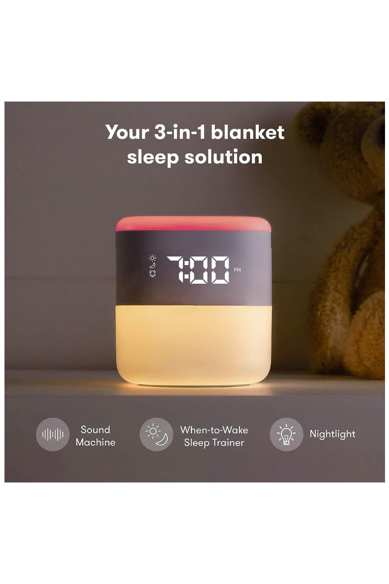 3-in-1 Sound Machine + When to Wake™ Clock & Nightlight, Alternate, color, WHITE