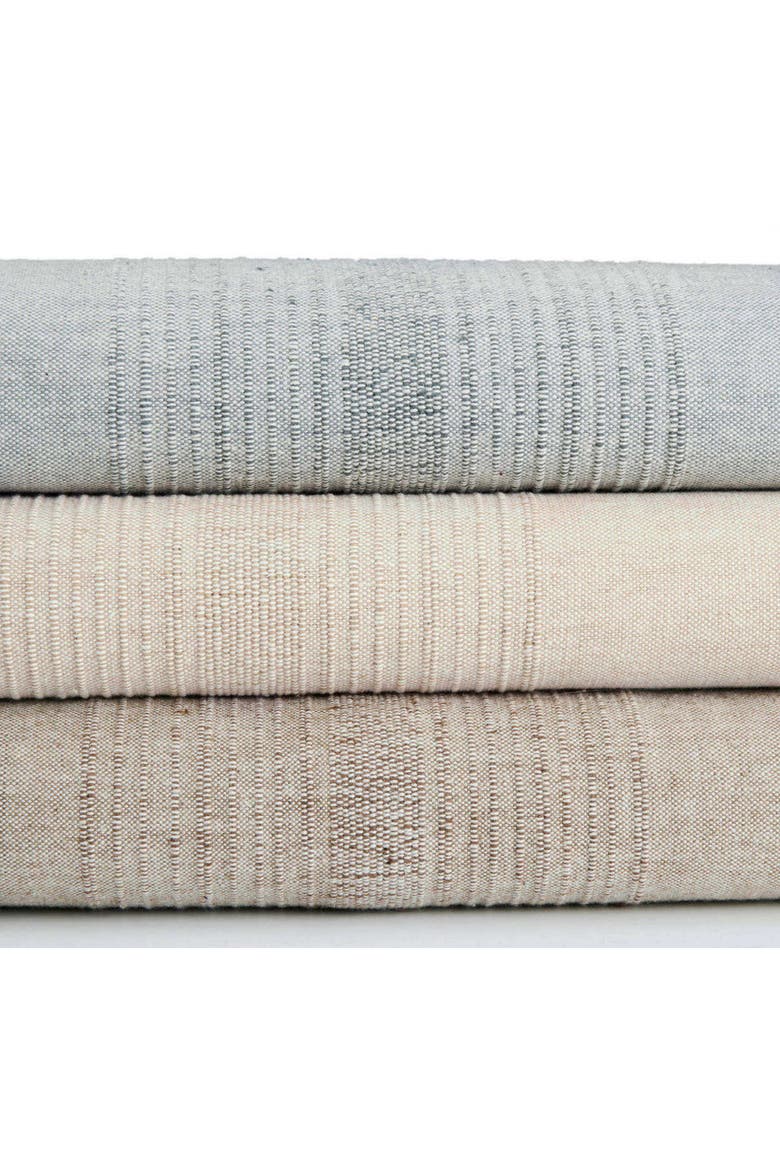 Ecoloom Handwoven Cotton Tablecloth, Alternate, color, Juniper Berry - 90" x 60"