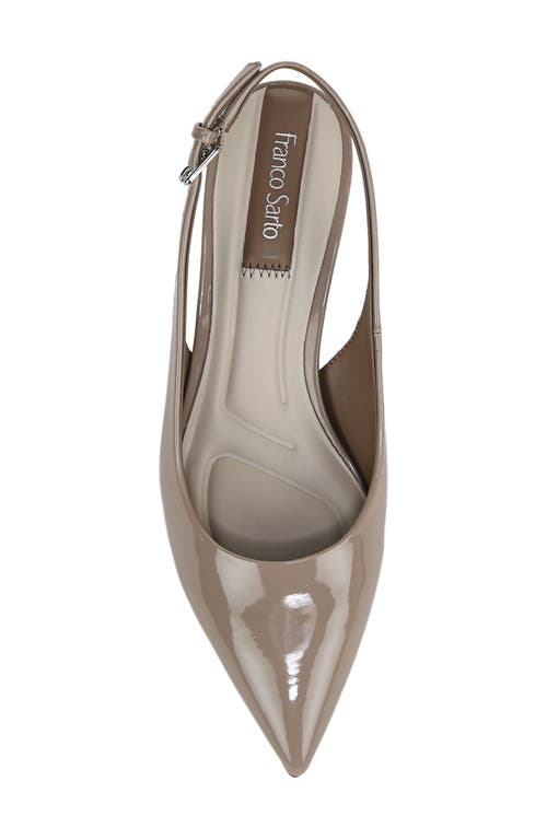 Franco Sarto Racer Slingback Pointed Toe Pump In Grey
