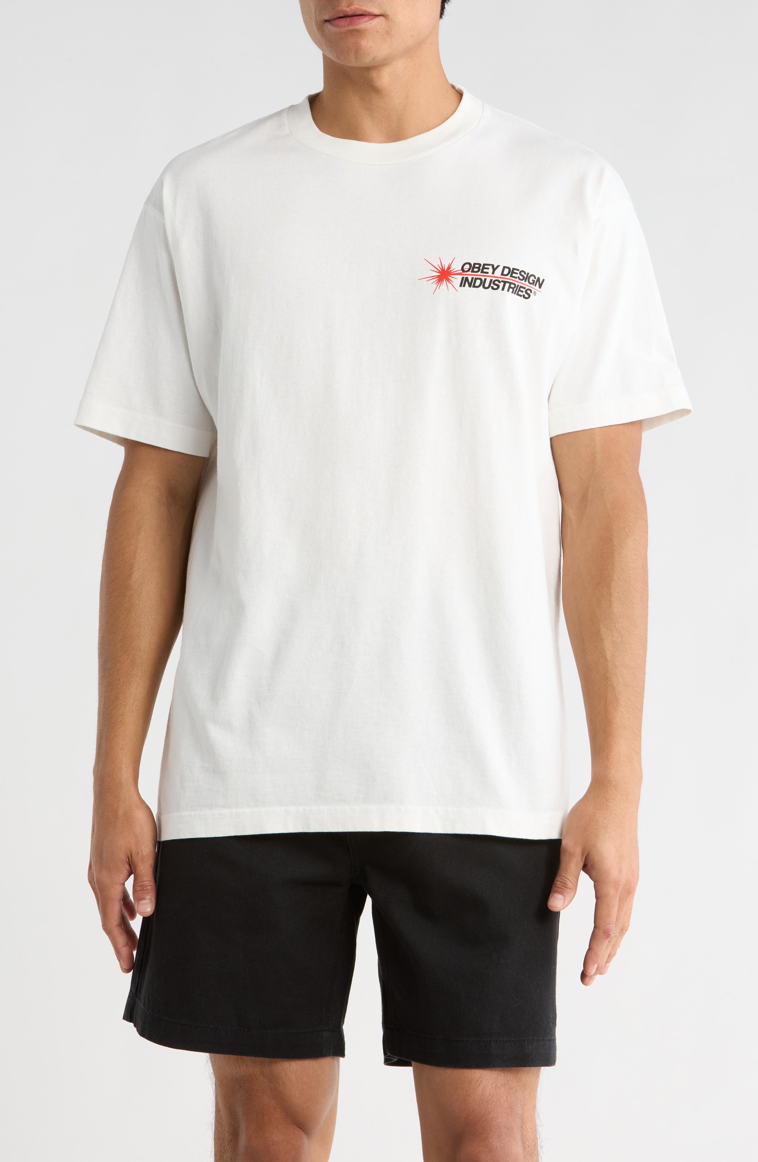 Obey Design Industrial Graphic T-Shirt