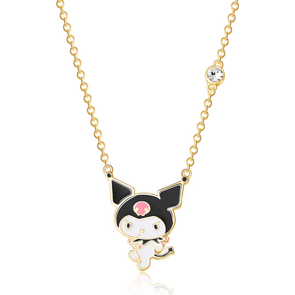 Hello Kitty Crystal Kuromi Necklace In Gold