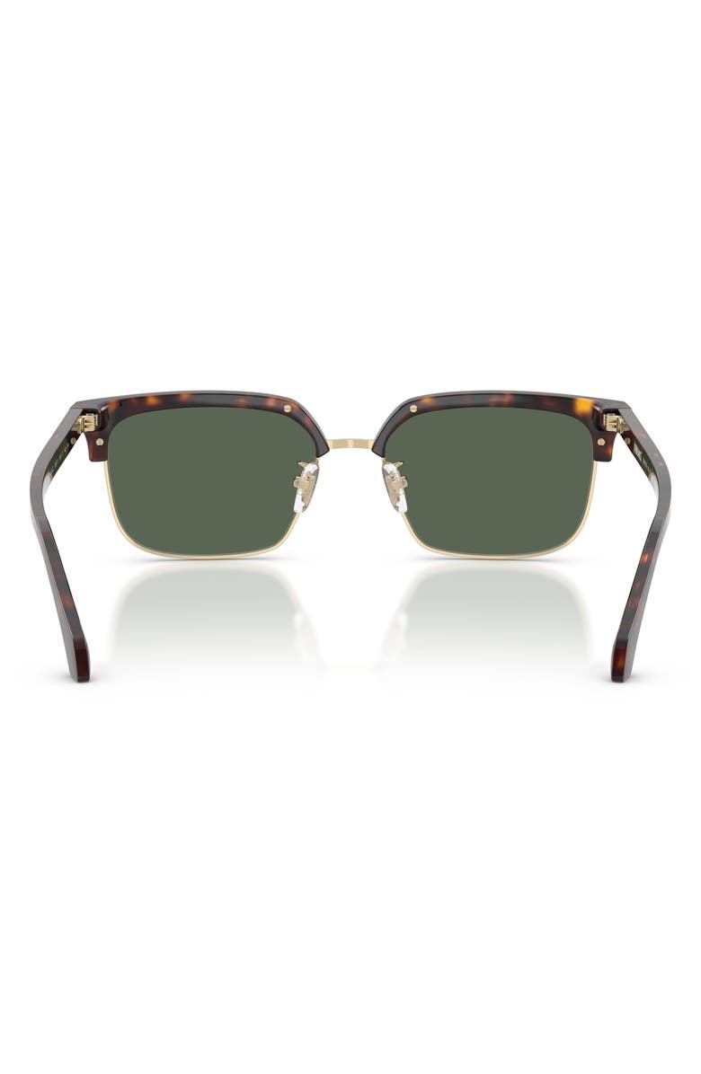 Versace 56mm Square Sunglasses, Alternate, color, Dark Havana/ Dark Green