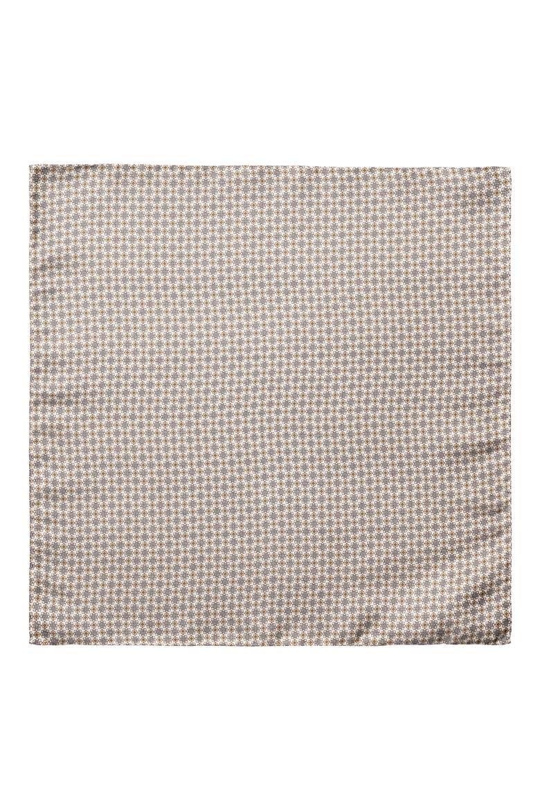 Two Face Silk Pocket Square, Alternate, color, LIGHT BEIGE