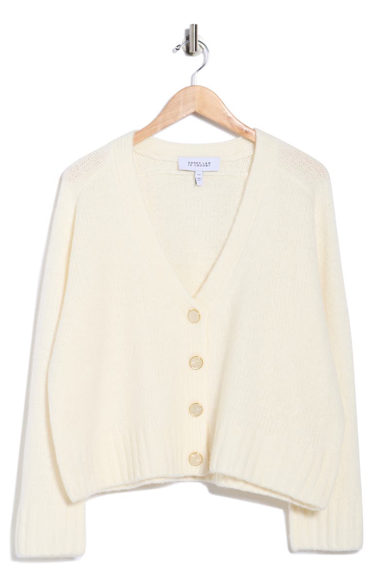 Derek Lam 10 Crosby Lailas Oversize Cardigan, Alternate, color, Ivory