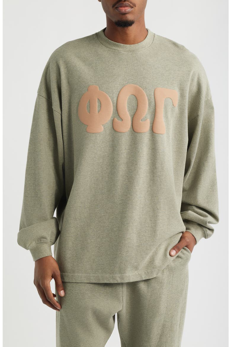Merch Long Sleeve Graphic T-Shirt, Main, color, WASHED SEAL HEATHER