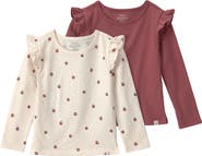 Little Planet Kids' Set of 2 Assorted Knit Long Sleeve Organic Cotton Tops