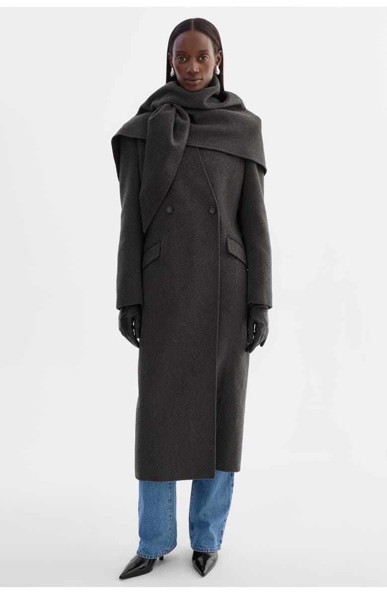LAMARQUE Callie | Double Face Wool Coat, Alternate, color, Heather Charcoal