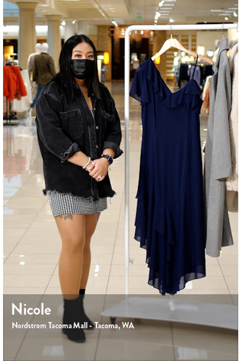 Chiffon One-Shouder Dress video
